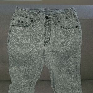 Universal Thread Denim Jeans Womens Size 0 Animal Print Pattern Patterned